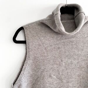 Sleeveless Turtleneck Sweater